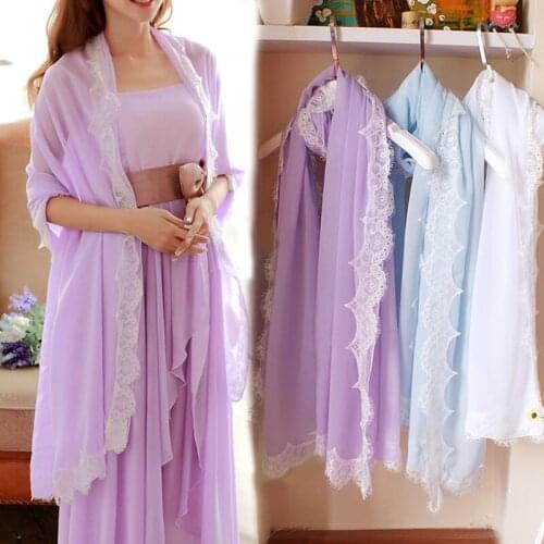 Spring Women Chiffon Wrap Top Lace Edge Shawls Bridal Party Evening Shrug 2021