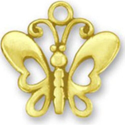 Hollow Out Zinc Alloy vintage butterfly Charms Bracelet Animal Pendants Floating Charms Car Bag DIY Jewelry charms for bracelets