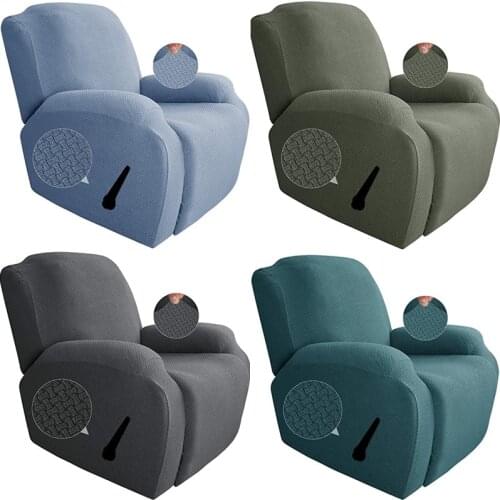 Jacquard Recliner Sofa Cover All-inclusive Massage Arm Chair Covers Spandex Lounger Seat Cover Single Seater Couch Slipcover