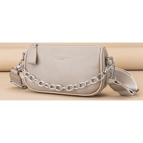 100% Genuine Leather Women Shoulder Bags Designer Small Handbag Womens Bag High Quality Female Messenger Bag Fashion Ladies Sac