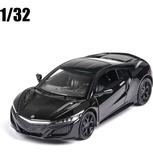 1:32 Honda Acura NSX Car Model Diecasts Toy Vehicles Toy Car With Pull Back Flashing For Children Boy Gifts Toy Free Shipping