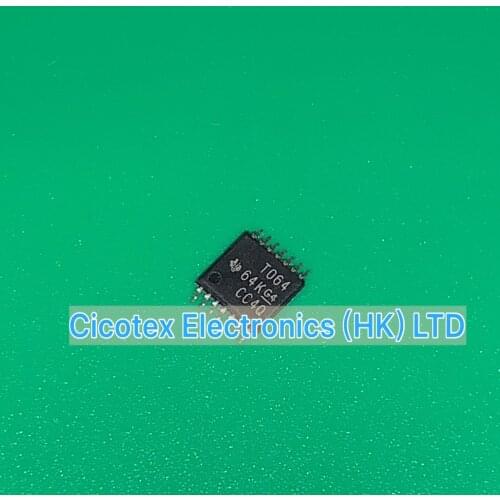 10cs/lot TL064CPWR TSSOP-14 T064 TL064 CPWR TO64 IC OPAMP JFET 1MHZ 14TSSOP TL064CPWRG4 L064 TL064CPWT TL 064CPWR