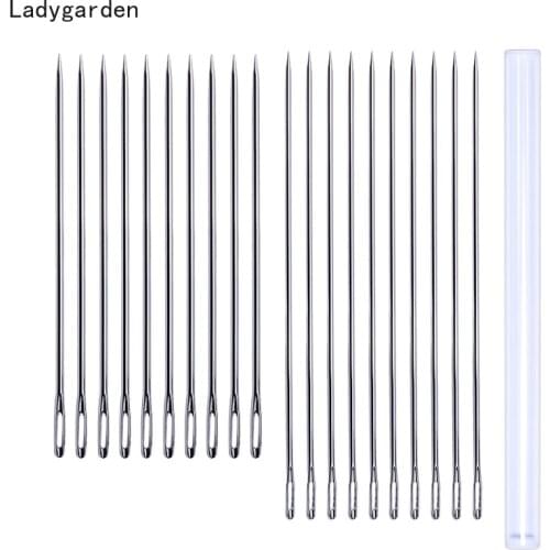 20PCS 175mm Large Hand Wool Doll Big Eye Pointed Long Sewing Needles Stainless Steel Beading Jewelry Making Beading Pins Needle