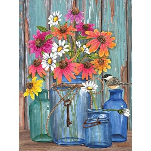 5D Diamond Painting Full Square Drill Flower Diamond Embroidery Cross Stitch Sunflower Rhinestones Mosaic Handicraft Sets