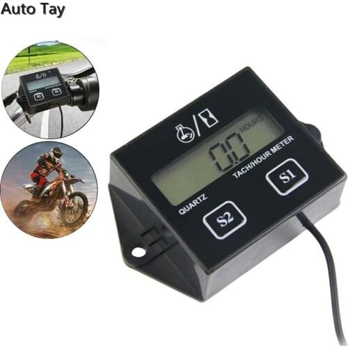 Motorcycle Digital Display Rpm Meter Motorboat Engine Electronic Tachometer Cafe Racer Motorcycle Digital Gauge Speedometer