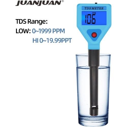 Digital TDS Meter TDS-98306 Portable Tester Pen Type Filter Professional Water Quality Purity Analyzer LCD Backlight Display 30