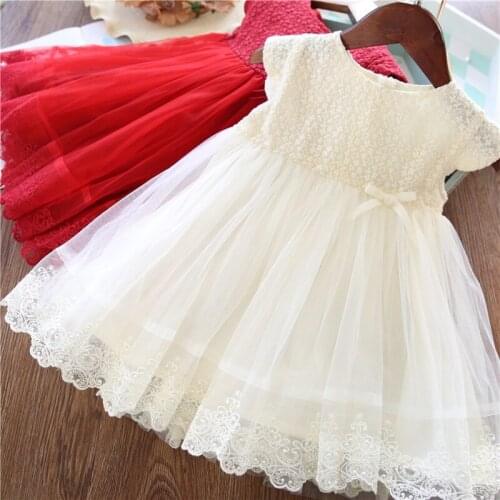 Kids Clothes Girls Dress Summer 2020 Toddler Girl Lace Embroidery Princess Dress Baby Party Dress for Girls Children Clothing 8T