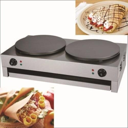 Double Commercial Crepe Maker Machine /Electric Pancake Maker Machine/ pancakes and crepe machine
