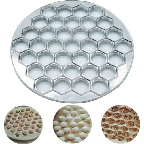 37 Holes Dumpling Mould Ravioli Maker Kitchen Gadget Ravioli Maker Aluminum Alloy Dumpling Mold DIY Mold Pasta Cooking Supplies
