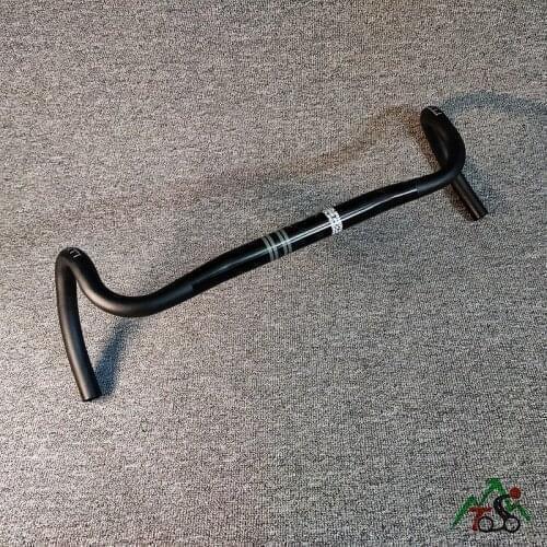 Fouriers HB-RA009 Alloy Road Handlebar Big Flare Drop Bar 480 500mm Gravel Touring Bike Travel Bent Bars Compact bend 25 Degrees