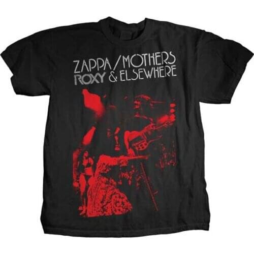 Frank Zappa-Zappa/Mothers-Roxy & Elsewhere- Black T-shirt T-Shirt Novelty Cool Tops MenS Short Sleeve T shirt