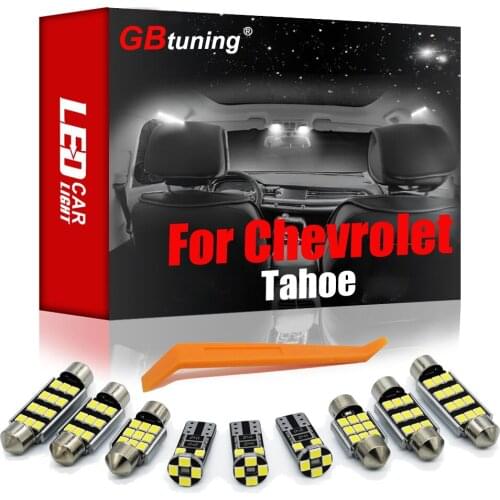 GBtuning Error Free LED For Chevrolet Tahoe 1992-2019 2020 2021 Vehicle Reading Trunk Indoor Lamp Interior Light Accessories Kit