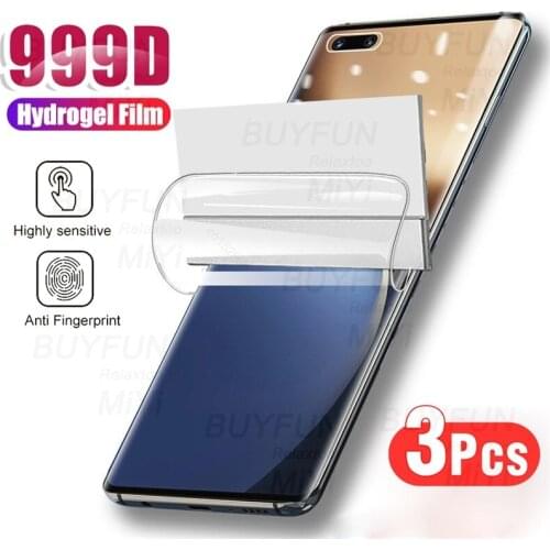 3pcs 999d hydrogel film for honor magic3 magic 3 pro plus screen protector honer honar magic 3pro + 5g protective film not glass