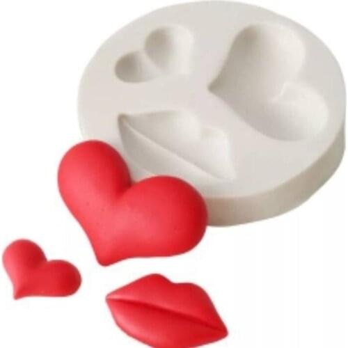 Cake Tool heart lip Silicone Mold Sugarcraft Chocolate fondant tool sugarcraft mould