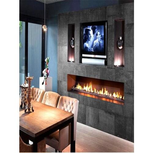 Inno-Fire 18 inch wifi real fire intelligent automatic smart alexa bioethanol indoor fireplace metal box