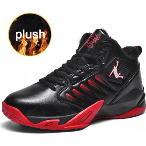 Basketball Competition Shoes Unisex Sneakers Street Culture Sport Shoes High Quality Warm Velvet Lining Sneakers for Women 36-46