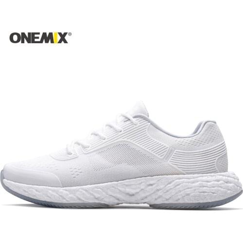 Onemix Woman Running Shoes for Women White Mesh Air Cushion Breathable Designer Jogging Sneakers Outdoor Sport Walking Trainers
