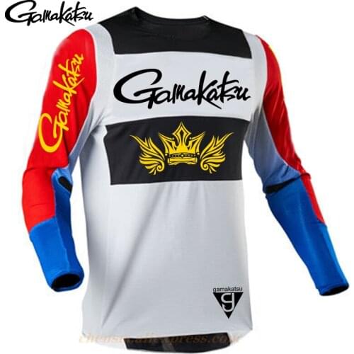 2021 new Gamakatsu Fishing Clothing Quick-Drying Sun UV Protection T Shirt Sports Fishing Clothes Fishing Shirts Cycling Wear