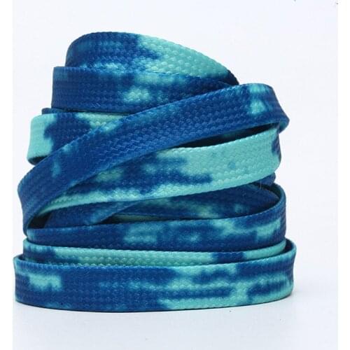 2022 New Tie-dye Non-Fading Shoe Laces Flat Shoes Sports Shoes Basketball Shoes Casual Shoe Lace Children Unisex Shoelaces