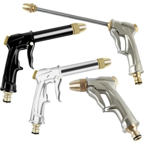 Portable High-pressure Water Gun Adjustable Metal Cleaning Car Wash Machine Garden Watering Hose Nozzle Sprinkler Foam Water Gun