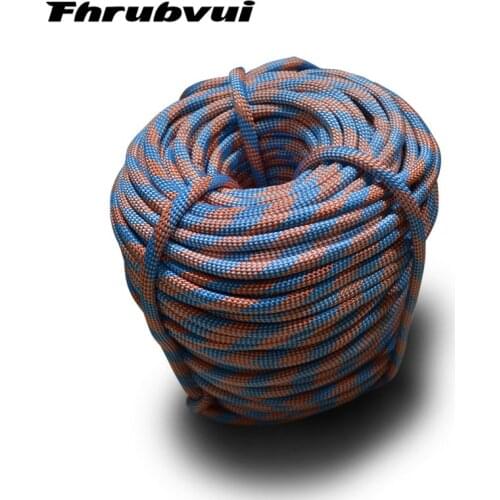 Climbing Rope Outdoor Emergency Rope 10m/20m/30m/50m Wear Resistant 9mm Diameter High Strength Hiking Accessory Tool