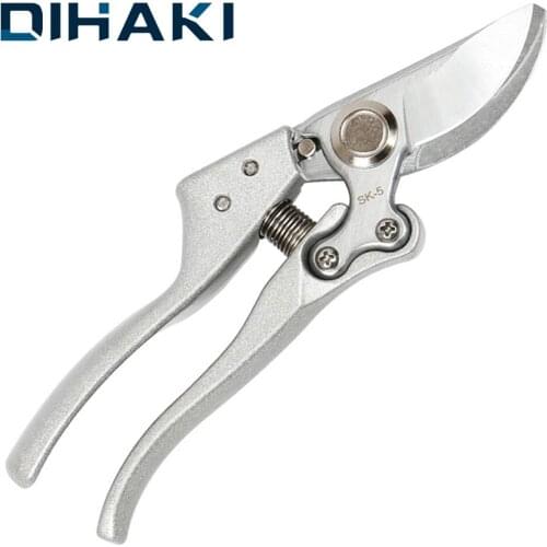 SK5 Steel Garden Pruning Shears Multifunctional Fruit Tree Picking Scissors Gardening Secateur Trimmer Tool Bonsai Branch Pruner