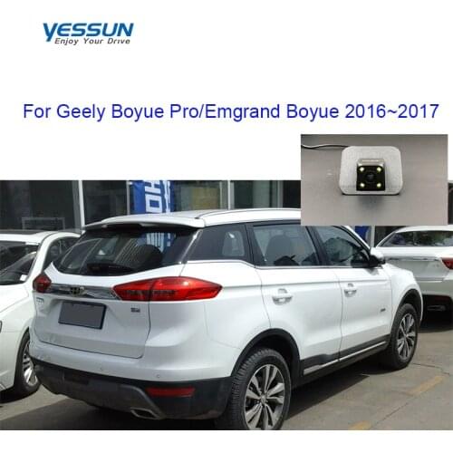 Yessun parking system Rear View Camera For Geely Boyue Pro Emgrand Boyue 2016~2019 nse plate light camera