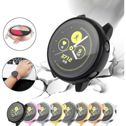 TPU Screen Protector Slim watch case for samsung galaxy active Watch Cover Ultra-thin360 Degree Soft Clear Case
