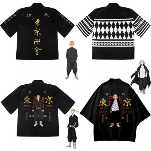 2021 Tokyo Revengers Sano Manjirou Japanese Kimono Haori Anime Character 3D Printing T-shirt Summer Casual Cool Short Sleeve