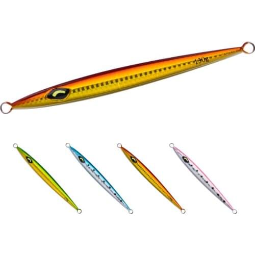 3pcs/Set 180g Metal Speed Sinking Fishing Jigs Slim Vertical Artificial Metal Jig Baits Luminous Hard Metal Speed Jigging Lure