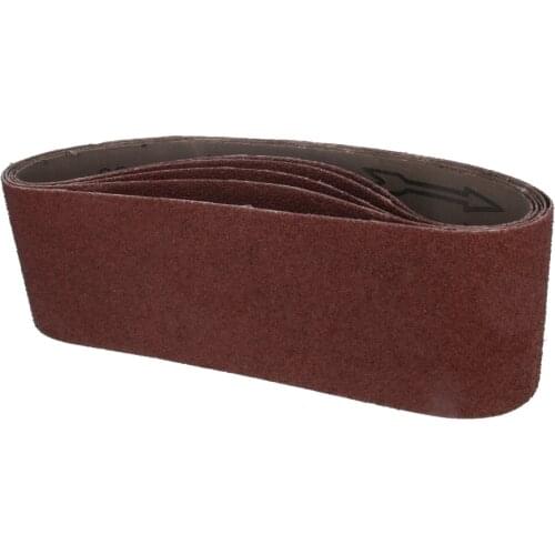 Utoolmart 5/10pcs/15pcs Sanding Belt 533*75 Size Alumina Grinding Abrasive Belt Grit 40/60/80/100