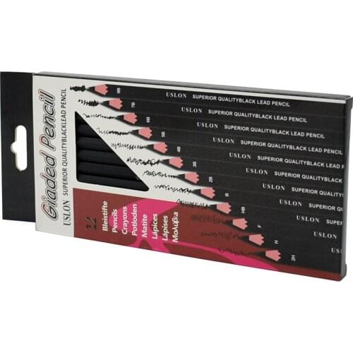 8 sets Drawing Pen Ultra Fine Line Marker Ink Black Sketch Pen B 2B 3B 4B 5B 6B 7B 8B 2H H HB F Art Sketch pencil