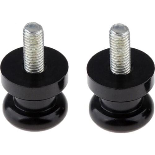 85% Hot Sales!!! 2Pcs Universal M8 Aluminum Alloy Motorcycle Swingarm Spool Paddock Stand Pawls motorcycle Bobbins Paddock Stand