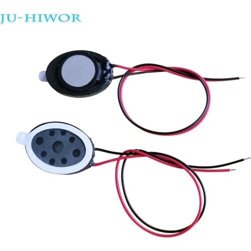 Acoustic Speaker 1813 1318 Oval Tablet Phone MP3 Loudspeaker 1W 8 Ohms Height 4MM With Wires DIY Audio Accessories