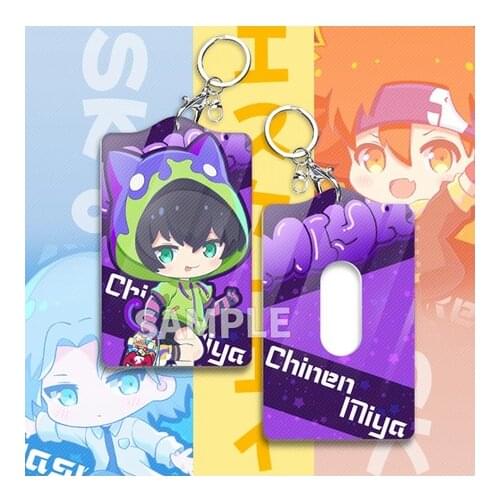 Anime SK8 the Infinity SK EIGHT REKI LANGA MIYA Cartoon Card Case Pendant ID Bus Bank Card Holder Keychain Toy Student Cosplay