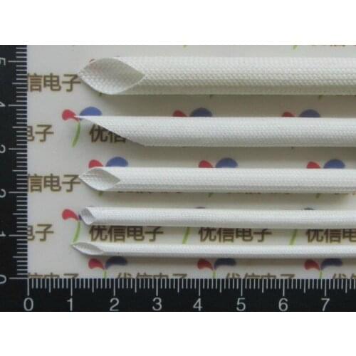 Free shipping 4mm high temperature sleeve / spindle bellows / glass fiber tube / power cable bushing