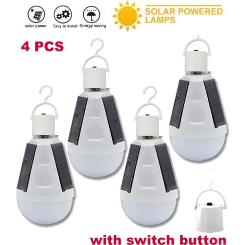 1-4pcs Portable Solar lamp Wireless Street light Solar Charge Outdoor Security Garden Night Decoration Luminaria garden wall bul