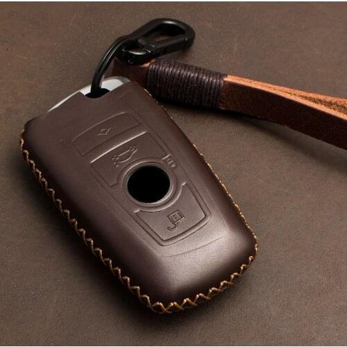 Genuine Leather Key Case Key Cover Protect Bag For BMW 520 525 f30 f10 F18 118i 320i 1 3 5 7Series X3 X4 M3 M4 M5 E34 E90