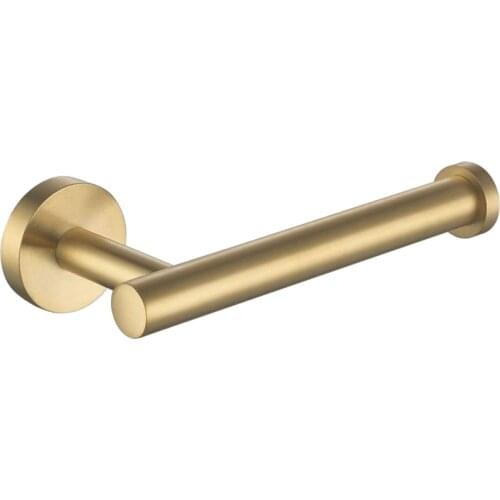 Toilet Paper Roll Holder Stainless Steel Paper Towel Holder For Kitchen Bathroom Wall Mounted Tissue Hanging Shelf Gold Rag Rack