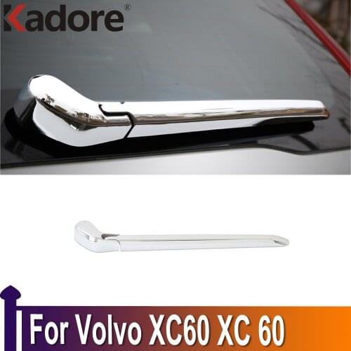 For Volvo XC60 XC 60 2018 2019 2020 ABS Chrome Rear Window Wipers Cover Trims Car Tail Wiper Strip Exterior Accessories Sticker