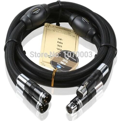 HiFi hi-end hiend Choseal BB-5605 top class quality 6N OCC audiophile 24K gold-plated male and female XLR cable 1m (pair) with