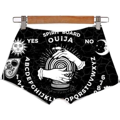 Summer Sexy Custom Made OUIJA Board Sublimation Printing Plus Size Womens Clothing Pants Booty Shorts