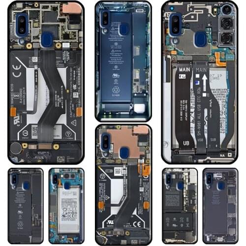 Motherboard Circuit Board Phone Case For Samsung Galaxy A51 A71 A41 A31 A11 A12 A21S A20e M51 M31 A10 A40 A50 A70