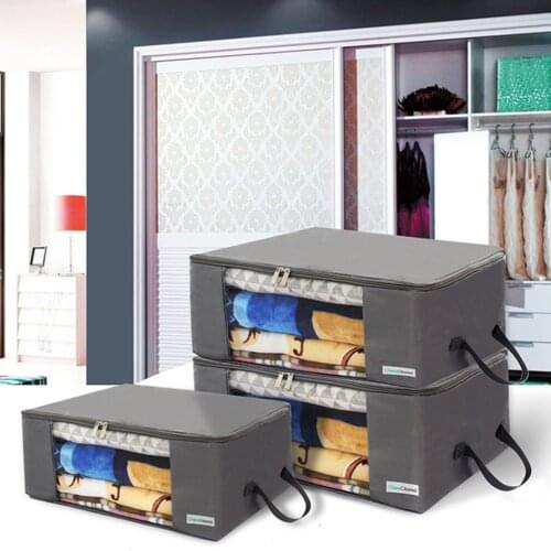 S/M/L Quilt Storage Bag Moisture-resistance Container Bag For Clothes Bedding Pillows