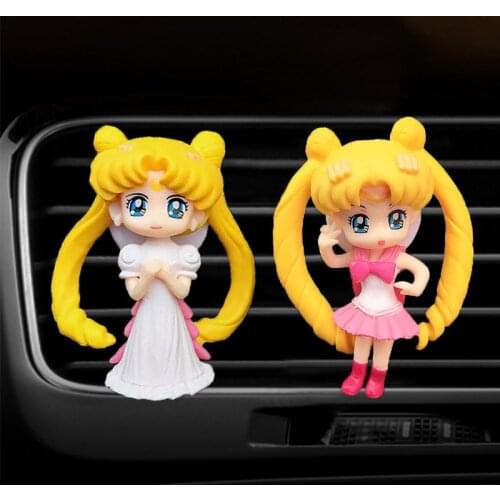 Anime Beautiful Girl Car Air Freshener Perfume Air Conditioner Outlet Clip Auto Aromatherapy Cartoon Car Interior Accessories