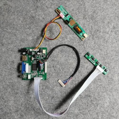 Panel controller drive board DIY kit VGA 2AV LCD monitor 1280*800 Fit B121EW01/B121EW02/B121EW03 screen 1-CCFL 20 Pin LVDS