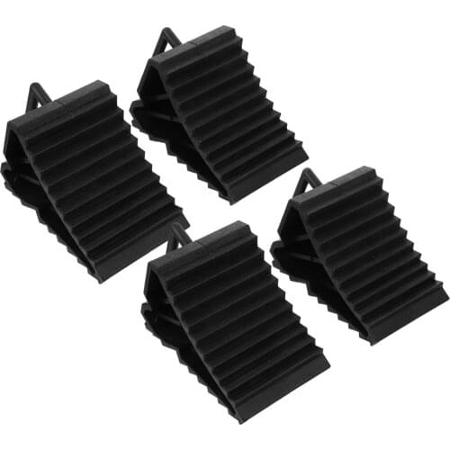 4pcs Wheel Chock Tire Chock Car Anti-Slip Block Tyre Slips Stopper Wheel Block