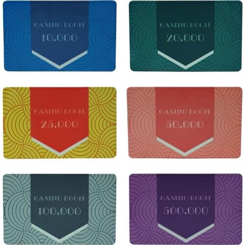 Best Price Personalized 39g Rectangular Ceramic Poker Chips Square Wholesale