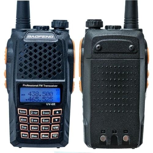 Good Quality UV-6R Two Way Radio Dual Band UHF/VHF 136-174/400-520mhz 7W Long Talk Range Walkie Talkie for Security
