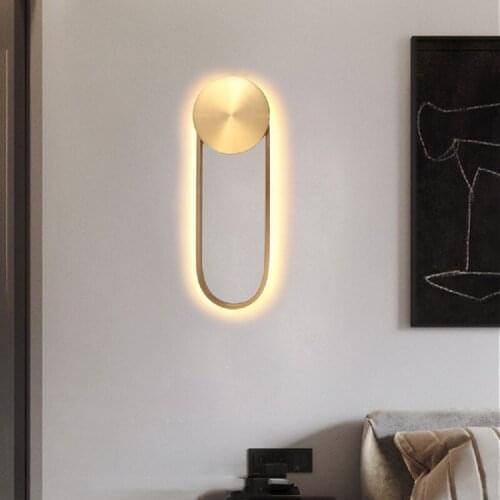 Postmodern luxury wall light living room designer creative simple study room bedroom aisle corridor stair wall lamp